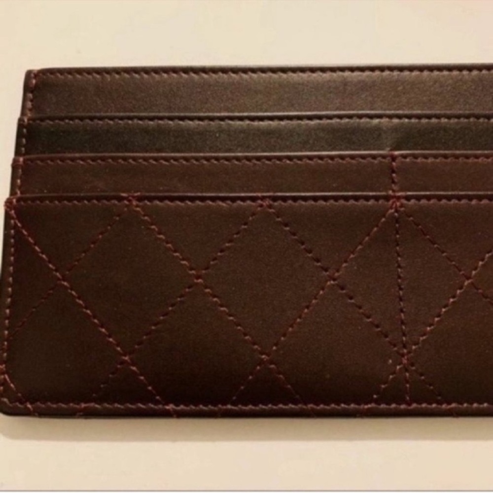 CHANEL | Insert | Calfskin Stitched Removable Insert | Burgundy - Picture 11 of 14